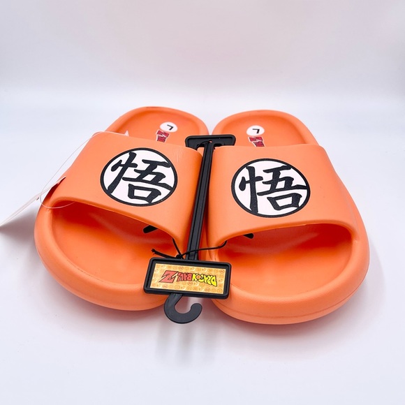 NEW Dragon Ball Z Goku Kanji Anime Slip On Pillow Slide Sandals Men’s M, L, XL - Picture 9 of 9
